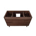 Avanity Carina 48 inch Single Vanity Coffee Teak Cabinet Only Top View