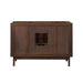 Avanity Carina 48 Single Vanity Coffee Teak Cabinet Only Back View