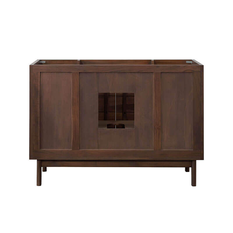 Avanity Carina 48 Single Vanity Coffee Teak Cabinet Only Back View