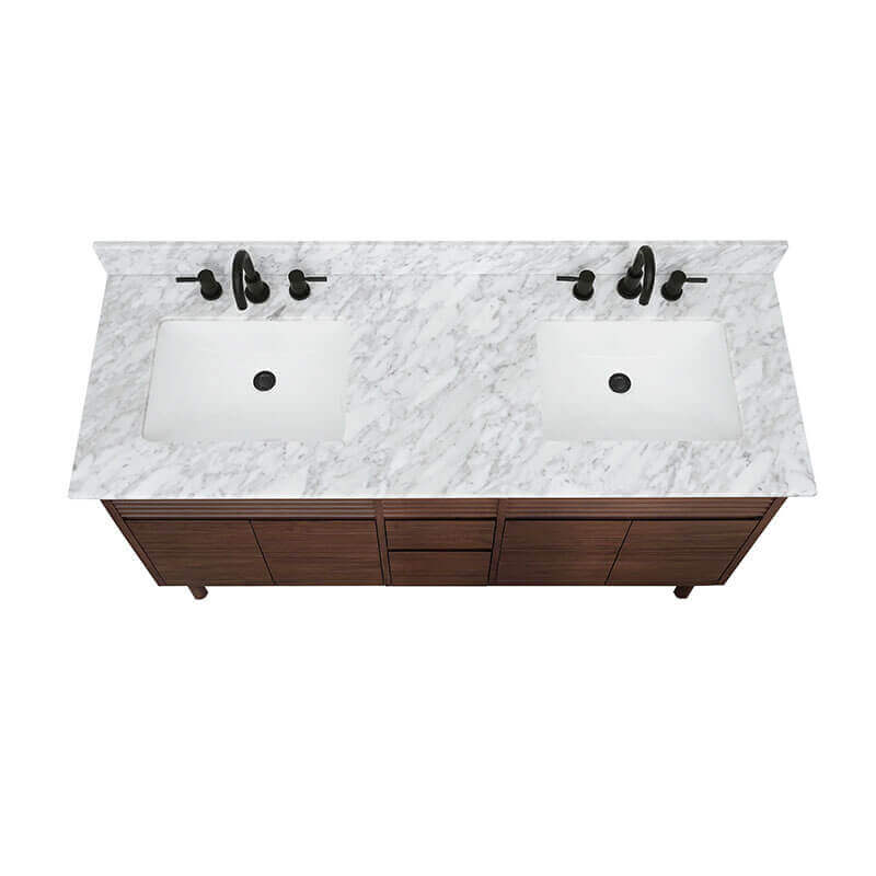 Avanity Carina 60 Double Vanity in Carrara White Marble