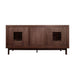 Avanity Carina 72 Double Vanity Coffee Teak Cabinet only Back View