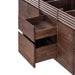 Avanity Carina 72 inch Double Vanity Coffee Teak Cabinet only Drawers