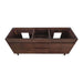 Avanity Carina 72 inch Double Vanity Coffee Teak Cabinet only Top View