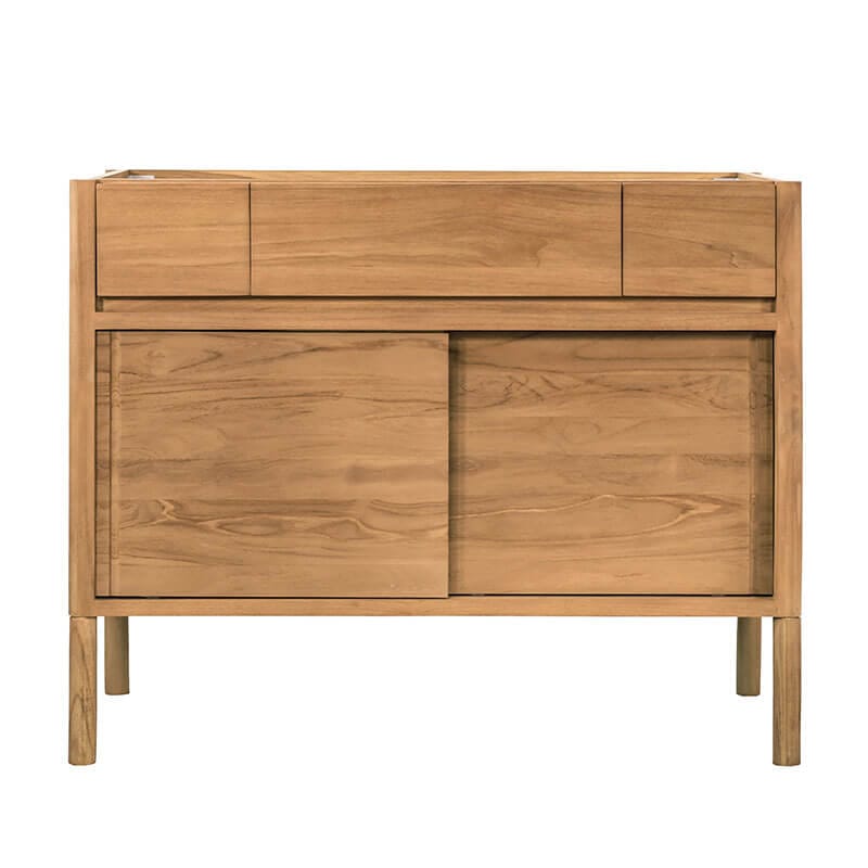 Avanity Colbie 42 Single Sink Teak Bathroom Vanity with Dual Mount Option Natural Teak Cabinet Only