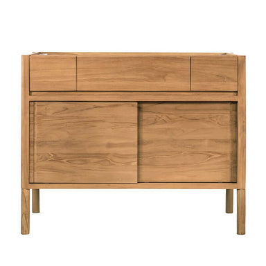 Avanity Colbie 42 Single Sink Teak Bathroom Vanity with Dual Mount Option Natural Teak Cabinet Only