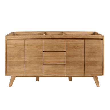 Avanity Coventry 60 inch Double Sink Teak Bathroom Vanity Natural Teak Cabinet Only