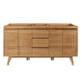 Avanity Coventry 60 inch Double Sink Teak Bathroom Vanity Natural Teak Cabinet Only