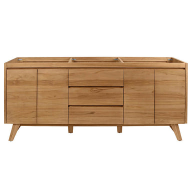 Avanity Coventry 72 Double Sink Teak Bathroom Vanity Natural Teak Cabinet Only
