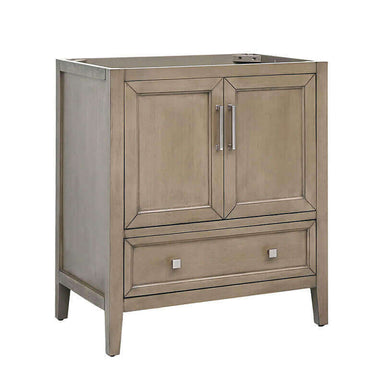Avanity Everette 30 inch Single Vanity Gray Oak Cabinet Only Corner View