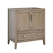 Avanity Everette 30 inch Single Vanity Gray Oak Cabinet Only Corner View