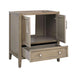 Avanity Everette 30 Single Vanity Gray Oak Cabinet Only Open Drawer