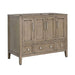 Avanity Everette 42 inch Single Vanity Gray Oak Cabinet Only Corner View