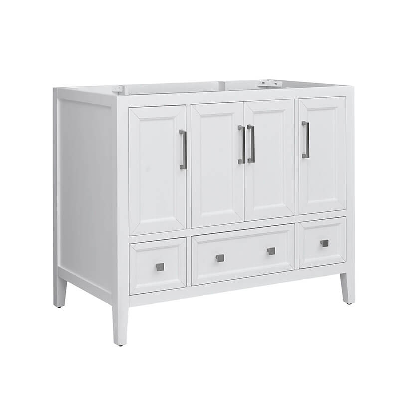 Avanity Everette 42 inch Single Vanity White Corner View