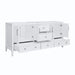 Avanity Everette 72 inch Double Vanity White Cabinet Only Open Drawer