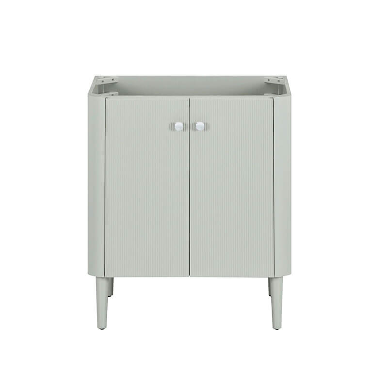 Avanity Haley 30 inch Single Sink Bathroom Vanity with Dual Mount Option Soft Sage Cabinet Only Freestanding