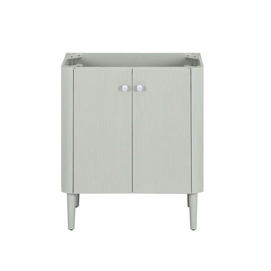 Avanity Haley 30 inch Single Sink Bathroom Vanity with Dual Mount Option Soft Sage Cabinet Only Freestanding