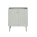 Avanity Haley 30 inch Single Sink Bathroom Vanity with Dual Mount Option Soft Sage Cabinet Only Freestanding