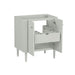 Avanity Haley 30 inch Single Sink Bathroom Vanity with Dual Mount Option Soft Sage in Calacatta Quartz open