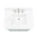 Avanity Haley 30 inch Single Sink Bathroom Vanity with Dual Mount Option Soft Sage in Calacatta Quartz 
