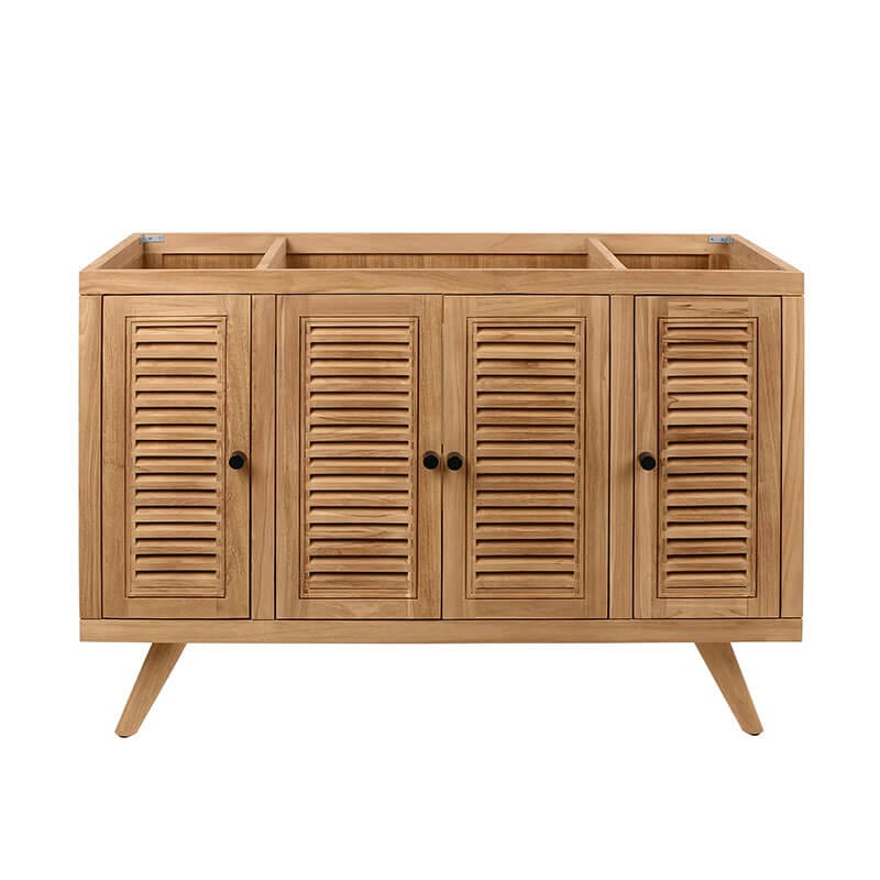 Avanity Harper 48 inch Single Sink Teak Bathroom Vanity Natural Teak Cabinet Only