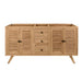 Avanity Harper 60 Double Sink Teak Bathroom Vanity Natural Teak Cabinet Only