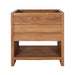 Avanity Kai 30 inch Single Sink Teak Bathroom Vanity Natural Teak Cabinet Only
