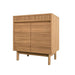 Avanity Kayla 30 Single Vanity Natural Teak Cabinet Only Corner View