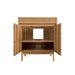Avanity Kayla 30 Single Vanity Natural Teak Cabinet Only Front View Open
