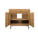 Avanity Kayla 36 Single Vanity Natural Teak Cabinet Only Front View
