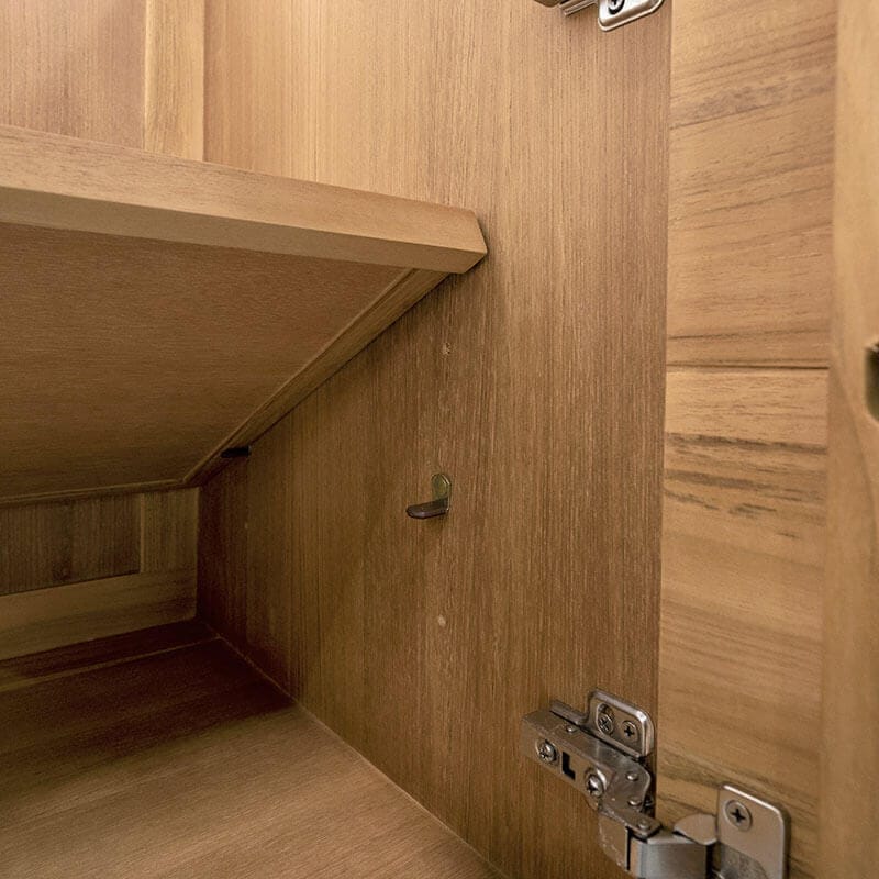 Avanity Kayla 48 inch Single Vanity Natural Teak Cabinet Only Shelf