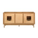 Avanity Kayla 72 Double Vanity Natural Teak Cabinet Only Back View