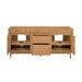 Avanity Kayla 72 Double Vanity Natural Teak Cabinet Only Open Drawer