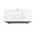 Avanity Kenzo 47 inch Single Sink Bathroom Vanity with Dual Mount Option Walnut in White Solid