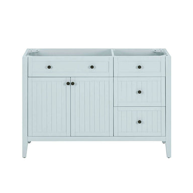 Avanity Layla 48 inch Left-Offset Single Sink Bathroom Vanity Ice Blue Cabinet Only