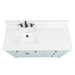 Avanity Layla 48 inch Left-Offset Single Sink Bathroom Vanity Ice Blue in White Engineered Stone