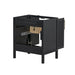 Avanity Luka 30 nch Single Vanity Black Oak Cabinet Only Back View