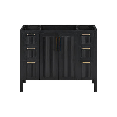 Avanity Luka 42 inch Single Vanity Black Oak Cabinet Only