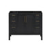 Avanity Luka 42 inch Single Vanity Black Oak Cabinet Only