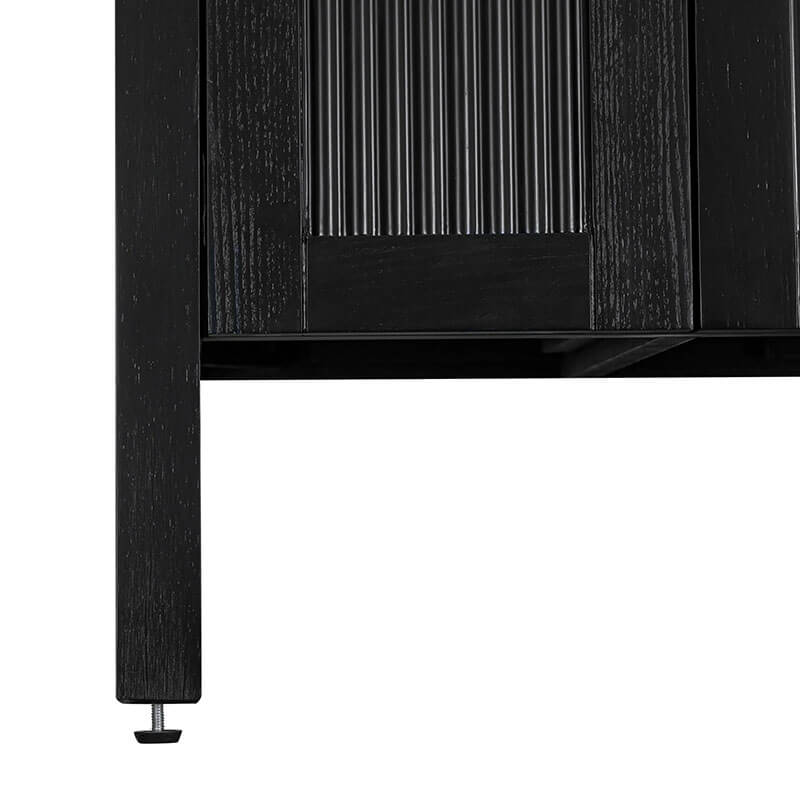 Avanity Luka 60 inch Single Vanity Black Oak Cabinet Only Base