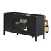 Avanity Luka 60 Single Vanity Black Oak Cabinet Only Back View