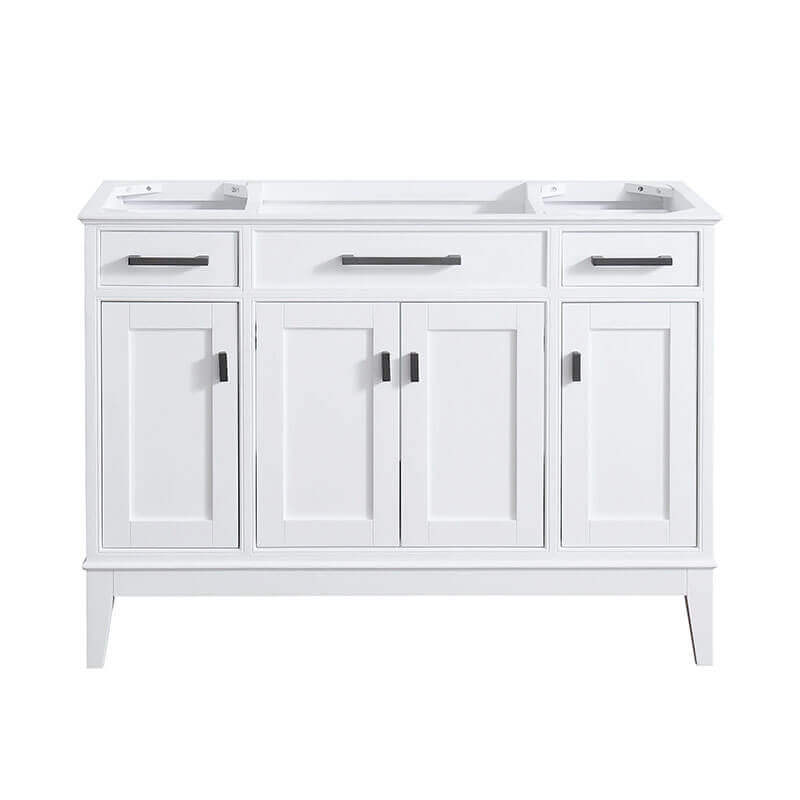 Avanity Madison 48 Double Vanity White Cabinet Only