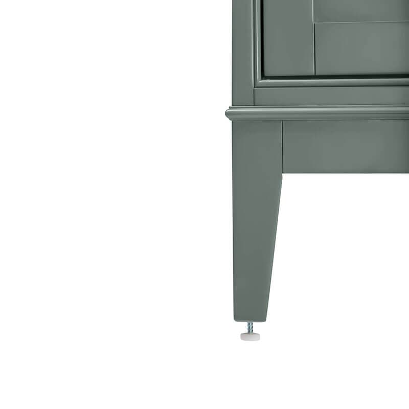 Avanity Madison 48 Inch Double Vanity Smoke Green Cabinet Only Base