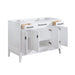 Avanity Madison 48 Inch Double Vanity White Cabinet Only Open Drawer