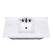 Avanity Madison 48 Inch Single Vanity Smoke Green in Cala White Engineered Stone