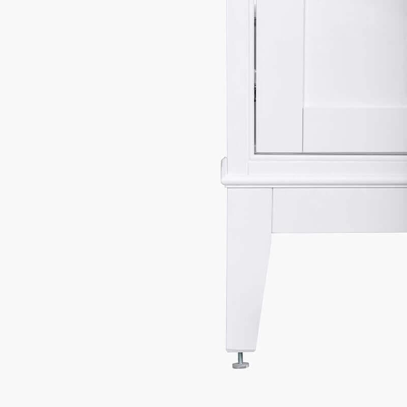 Avanity Madison 48 Inch Single Vanity White Cabinet Only Base