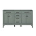 Avanity Madison 60 inch Single Vanity Smoke Green Cabinet Only