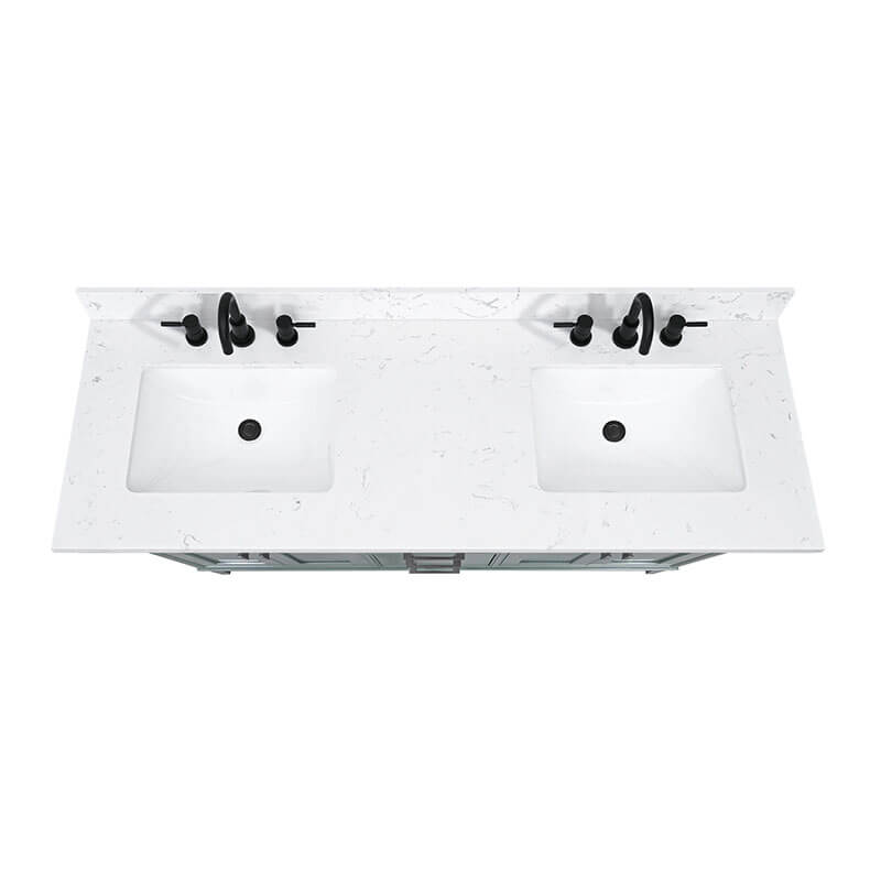 Avanity Madison 60 inch Single Vanity Smoke in Cala White Engineered Stone