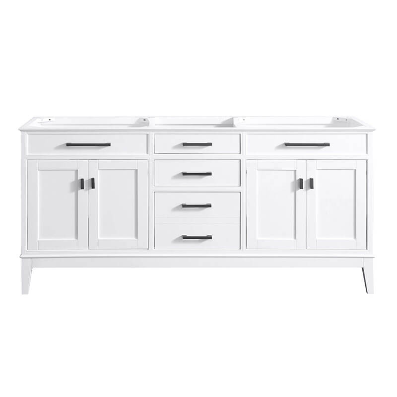 Avanity Madison 72 Double Vanity White Cabinet only