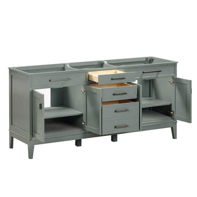 Avanity Madison 72 inch Double Vanity Smoke Green Cabinet Only Drawer