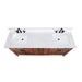 Avanity Madison 72 inch Double Vanity Tobacco in Cala White Engineered Stone